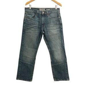 Signature by Levi Strauss Mens Relaxed Fit Straight Leg Jeans Blue W32 L30